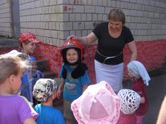 День защиты детей! Пожарные в гостях у детей!